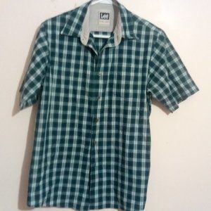 Lee Casual Button Down Plaid Shirt